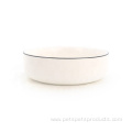 Support Samples Wholesale Custom White Ceramic Pet Bowl